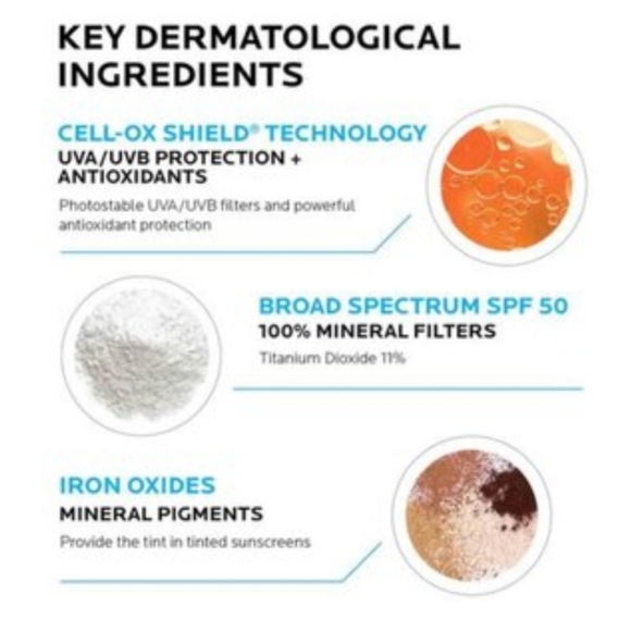 La Roche Posay $42 ANTHELIOS MINERAL TINTED SUNSCREEN FOR FACE SPF 50 New 50ml - Picture 6 of 8